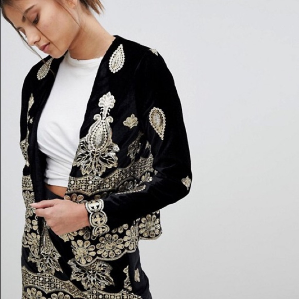 Missguided Embellished Festival Jacket